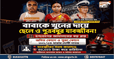 বাবাকে খুনের দায়ে সন্তান ও পুত্রবধূর যাবজ্জীবন কারাদন্ড দিলো কোর্ট